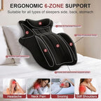 Memory Foam Wedge Pillow, 27° Body Support Pillow- Black - Image 5