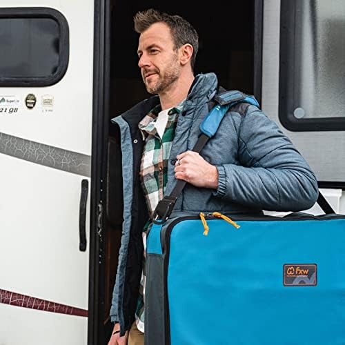 FXW Dog Playpen Storage Bag, Designed for RV Trips, Blue, 1 Pack | Fits FXW Pens Only(40" H 8 Panels & 9 Stakes), Comfortable Carry, Neat Storage, Wear-Resistant, Patented - Image 2