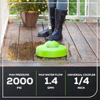 Greenworks 11" Surface Cleaner Universal Pressure Washer Attachment - Image 4