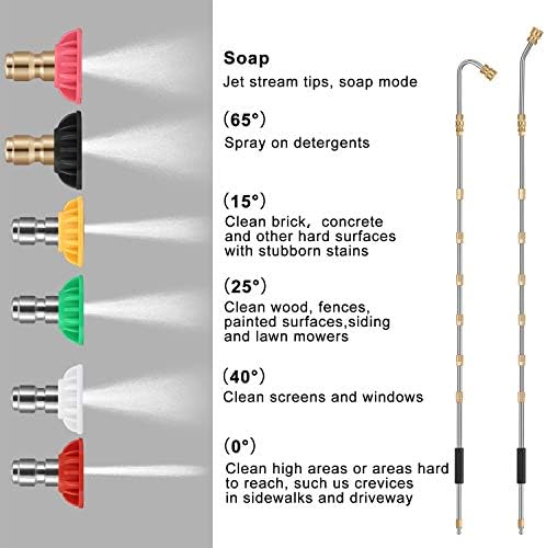 Mudder 25 Pcs 10ft Pressure Washer Extension Wand Sets for Gutter Cleaning - Image 4