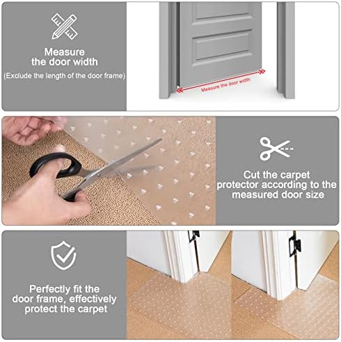 Uross Pet Protector Mat for Doorways - 6.56FT, Anti-Scratch Plastic, Protects Carpet from Cat Scratches - Image 4