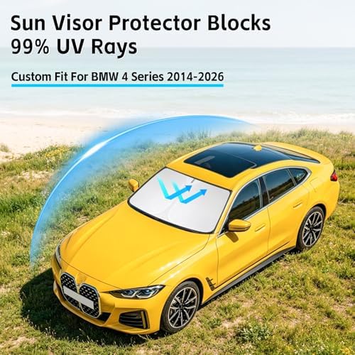 Windshield Sun Shade for BMW 4 Series 2014-2026 Sunshade - Image 2