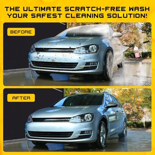 Foam Cannon for Pressure Washer, 1L Bottle Snow Foam Cannon with 5 Pressure Washer Nozzle Tips, 1/4 Inch Quick Connector, Compatible with Gas Pressure Washers&Electric Pressure Washers - Image 4