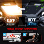 Windshield Sun Shade for Toyota Camry 2018-2024 - Image 3