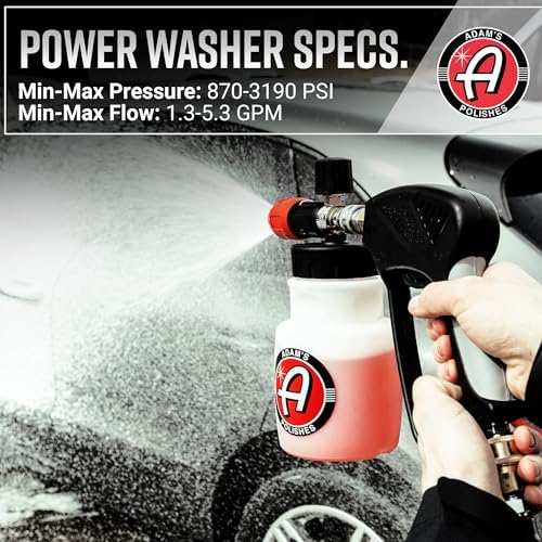 Adam's Polishes Premium Foam Cannon - Soap Sprayer for Car Wash | Sprayer Cannister for Pressure Washer 1/4" Quick Disconnect - Image 4