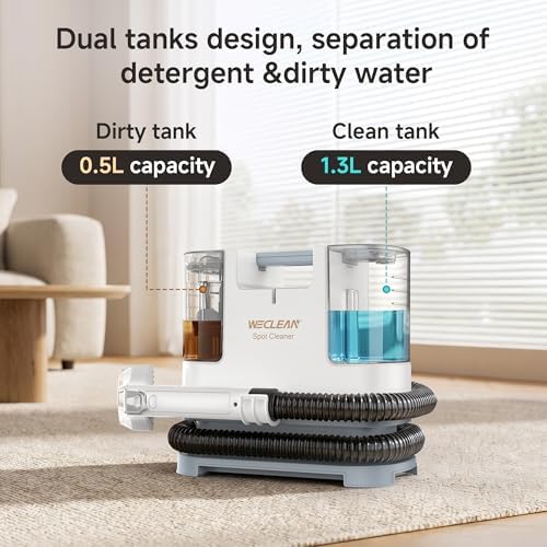 WECLEAN C1 Portable Extractor for Couch and Carpet Cleaner Upholstery Cleaner with Deep Cleaning Solution - Image 2