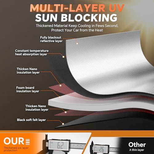 Windshield Sun Shade for GMC Hummer EV 2022-2026 - Image 2