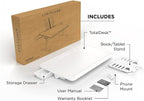 Limitless TotalDesk Portable Workstation and Lap Desk with Adjustable Height & Tilt (White) - Image 5