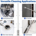 High Pressure Washer Nozzle Kit For Washing, Stainless Steel Flush Wand Extension Spray Tips, Quick-Connect For Ac Coil, Washing Machine, Water Heater And Appliance Cleaning - Image 5