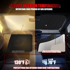 Windshield Sun Shade for Ford Bronco 2021-2026, Accordion Folding Design - Image 4