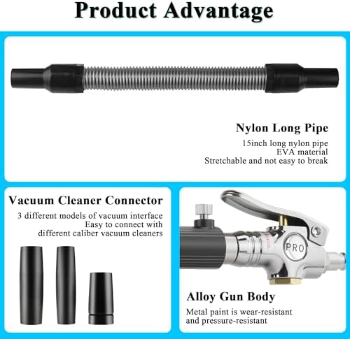 GOCCIDA 2IN1 Tornado Car Cleaning Gun & Vacunm Gun with Ergonomic Grip - Image 4