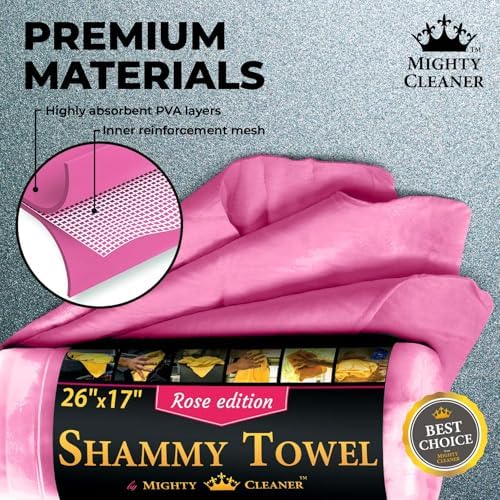 Premium Shammy Cloth for Car Drying – 2pk+1 Free – 26"x17" – Soft Chamois - Image 6