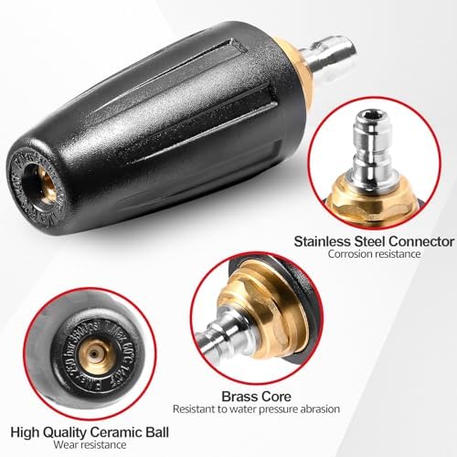 YAMATIC Pressure Washer Turbo Nozzle 5 Spray Nozzles, 3600 PSI 4.0 GPM - Image 3