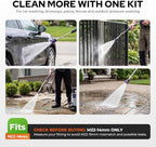 Pressure Washer Quick Connect Kit, M22-14mm to 3/8" Male/Female Quick Disconnect, 3/4" to Quick Connect Hose Fittings - Image 7
