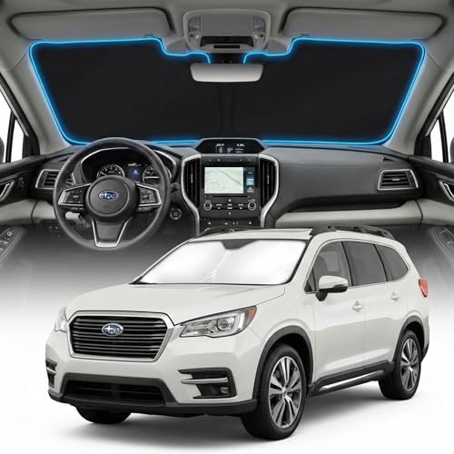 for Subaru Ascent Sun Shade Windshield Cover - Custom Fit Ascent Accessories 2019-2025 2026 Sunshade Foldable UV Protection & Heat Shield Sun Visor Accessories by Unknown