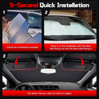 Windshield Sun Shade for Chevy Silverado EV 2024-2027 - Image 5