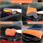 THINKWORK Car Detailing Kit, Microfiber Cleaning Tools with Storage Bag - Image 3