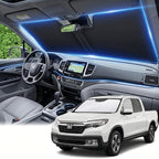 for Honda Ridgeline 2017-2024 2025 2026 Windshield Sun Shade Front Window Shade Custom Fit Ridgeline Accessories Sun Visor Foldable Shade Blocks UV Rays Summer Must Have Car Accessories by AuyNeas