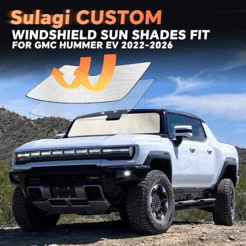 Windshield Sun Shade for GMC Hummer EV 2022-2026 - Image 6