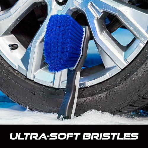 VIKING Wheel Cleaning Brush for Car Detailing, Car Cleaning Kit - Image 4