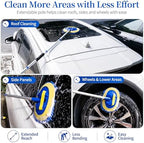 HIPPIH 62" Car Wash Brush kit with Long Handle & 3 Scratch-Free Refill Mitt - Image 3