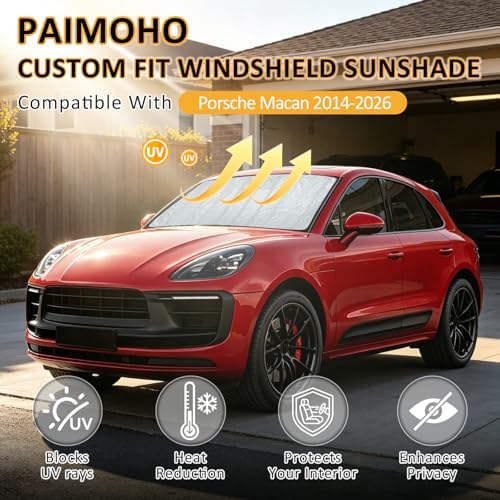 Thickened Windshield Sun Shade for 2014-2026 Porsche Macan - Image 3