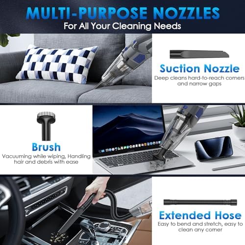 Gxzsk Handheld Vacuum Cordless, Hand Held Car Vacuum Cleaner, Hand Vacuum - Image 3