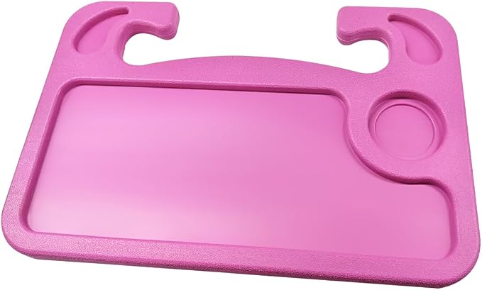 ZIMISI Car Steering Wheel Tray, Computer Office Car Table Tray, Automotive Trays for Eating, Multipurpose Vehicle Desk Travel Accessories for Laptop, Food, Fits Most Steering Wheel (Pink) by Unknown