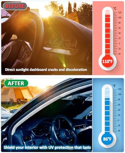 Sunshade for 2018-2025 2026 BMW X7 Windshield Sun Shade Front Window Shield - Image 5