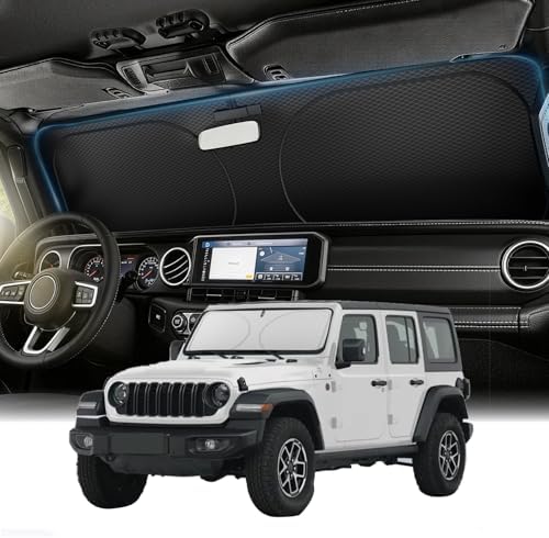 Zanch Windshield Sun Shade for Jeep Truck, 60" × 21" by Zanch