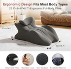 Sex Toys Couple Pillow for Intimacy, 27° Sex Pillowcase Wedge Pillow- Gray - Image 2