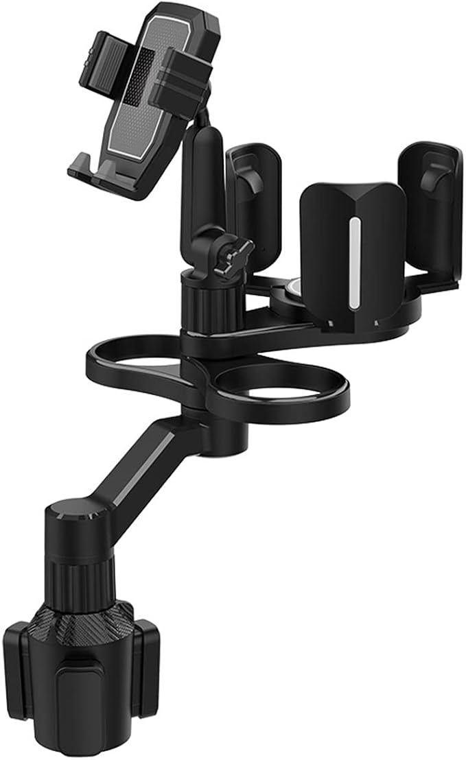 4-in-1 Car Expander with Dual Cup Holder, Phone Holder, 360 Adjustable Base, All Purpose Organizer for Snack Bottles, Drinks - Image 8