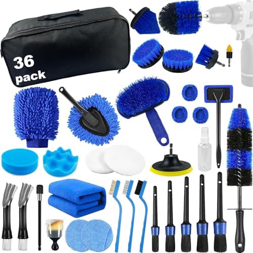 Car Detailing Kit,36pcs Car Detailing Brush Set,Car Cleaning Kit Detail Kit by PlasticWelderKitforBumper