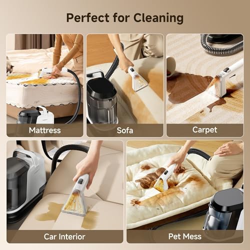 Uwant 18Kpa Carpet Cleaner Machine with Pet Pro Cleaner&Tools Set of 1 - Image 5