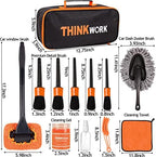 THINKWORK Windshield Cleaner Tool, Car Detailing Kit Interior, Car Cleaning Kit Interior and Exterior Detail Brush, Auto Supplies & Accessories for Men Women - Image 6