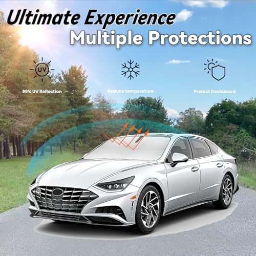 Windshield Sun Shade for Hyundai Sonata 2020-2026 - Image 3