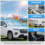 Custom Fit Windshield Sun Shade for Chevy Chevrolet Traverse 2018-2026 - Image 6