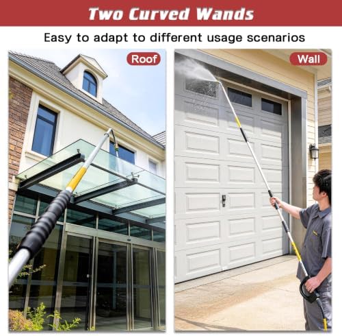 9 FT Pressure Washer Extension Wand with Handle Gun, 4000 PSI - Image 2