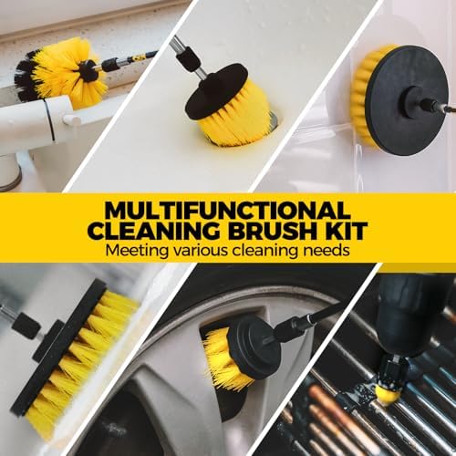 Holikme 30Piece Drill Brush Attachment Set - Power Scrubber Cleaning Kit - Image 2