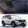 300T Thickened Automotive Glass Sunshade and Comes with Storage Bag,Keep Car Interior Cool,Universal Windshield Sun Shade Fit for Cars,Trucks,SUVs (L: 57.08 * 31.5 inch) by Aokdom