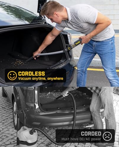 Fanttik Slim V8 APEX Cordless Car Vacuum & Air Duster, 4-in-1 Portable Mini Vacuum with 19000pa Suction Power for Pet Hair, Type-C Charge, One-Touch Empty for Car, Office Desk, Keyboards (Gray) - Image 6