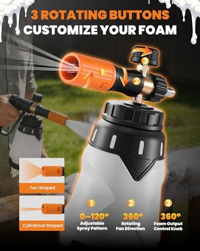 maXpeedingrods Foam Cannon for Pressure Washer, 1300ML Car Wash Foam Gun - Image 2
