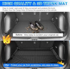 Bronco Cargo mat - Trunk Mat for Ford Bronco Sport 2021-2026(Only for Sport/w/Full Size Spare Tire), All Weather Trunk Mat & Backrest Mat for Bronco Accessories, Heavy Duty Rubber Mats - Image 6