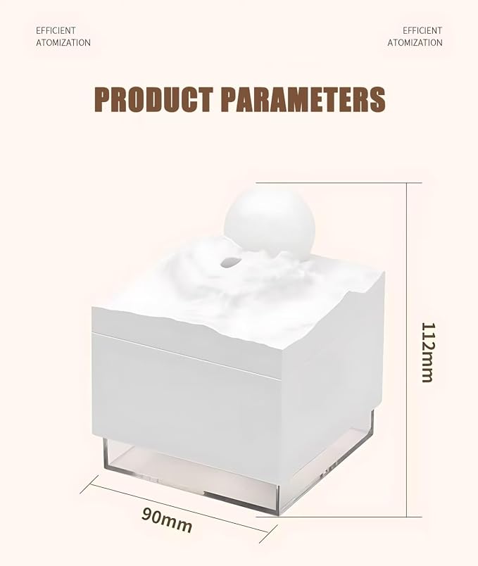 Cartoon Kitty Portable Small Humidifier, USB Personal Desktop Humidifier, suitable for cars, offices, bedrooms, ambient decoration, holiday gifts, ultra-quiet. (White) - Image 4