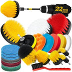 Holikme 22Pack Drill Brush Attachments Set,Scrub Pads & Sponge, Buffing Pads,Power Scrubber Brush,Car Polishing Pad Kit,Wax Applicator Pad,Car Cleaning Kit,Masonry Brushes,Cleaning Supplies by Holikme