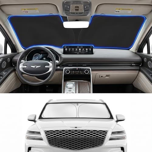 Custom Fit Windshield Sun Shade for Genesis GV80 2021-2026 by Unknown
