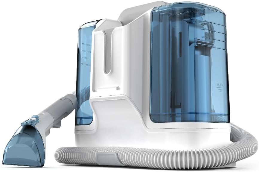 Carpet Cleaner Machine Upholstery - 450W Shampooer Couch Cleaning Portable Vacuum Rug Sofa Car Seat Fabric Mattress Pet Spot Extractor for Furniture Water Hand Held Scrubber Small Deep Washer by Unknown