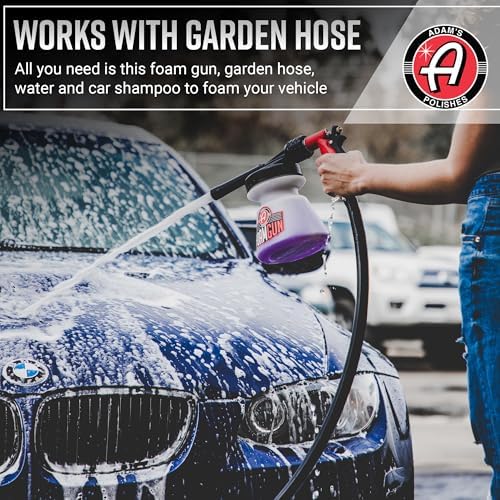 Adam's Foam Gun Car Wash Foam Sprayer - Connects to Garden Hose for Car Washing, No Pressure Washer Required, Use Snow Foam Blaster with Car Soap, Shampoo or Detergent - Image 5