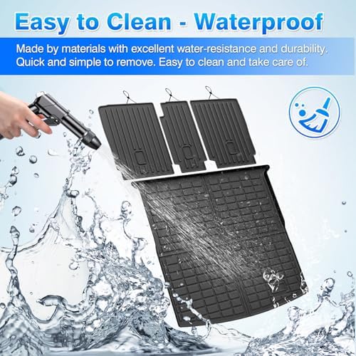 Cartist Cargo Mat Fit for Volkswagen VW Tiguan 5 Passenger 2018-2024 Trunk Mat with Backrest Mat Accessories TPE All Weather Anti-Slip - Image 3