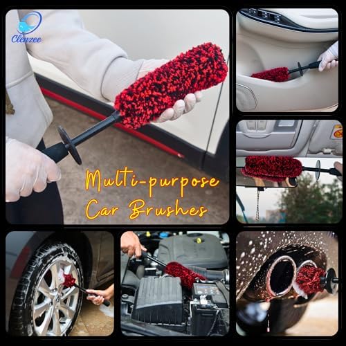 Premium Microfiber Wheel Brush | Soft Non-Metallic Rim Cleaner & Wheel Brush | 15 Inch Long Regular Size - Image 6